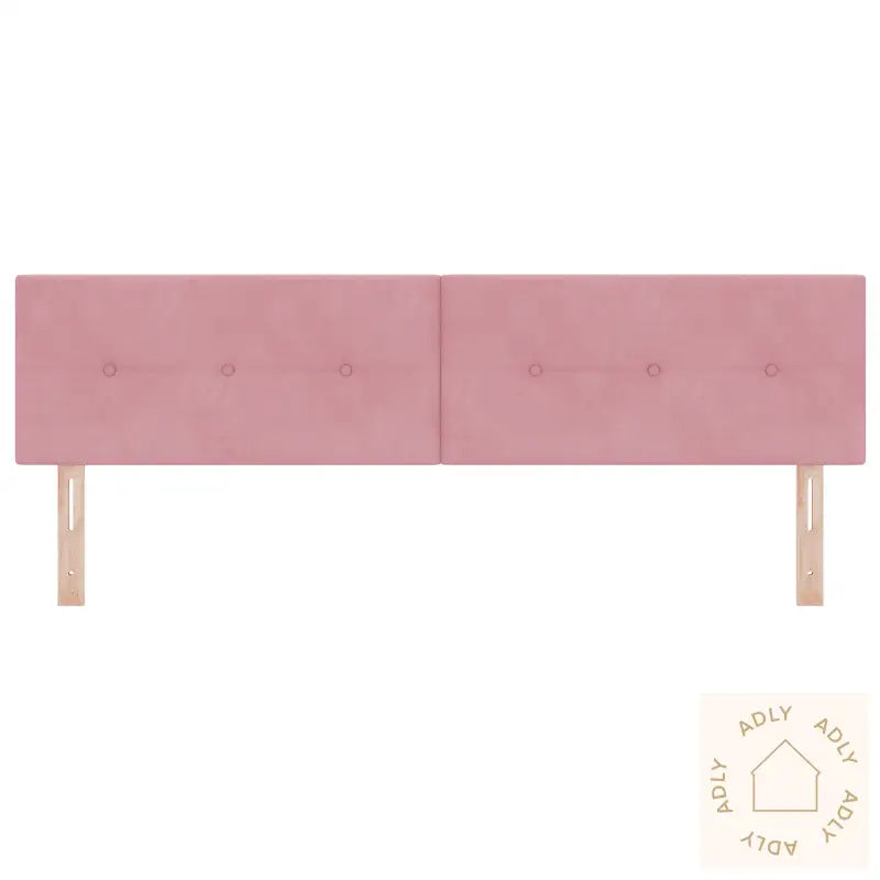 Hodegjerde Med Knapper Tuftet Rosa 180 Cm Fløyel