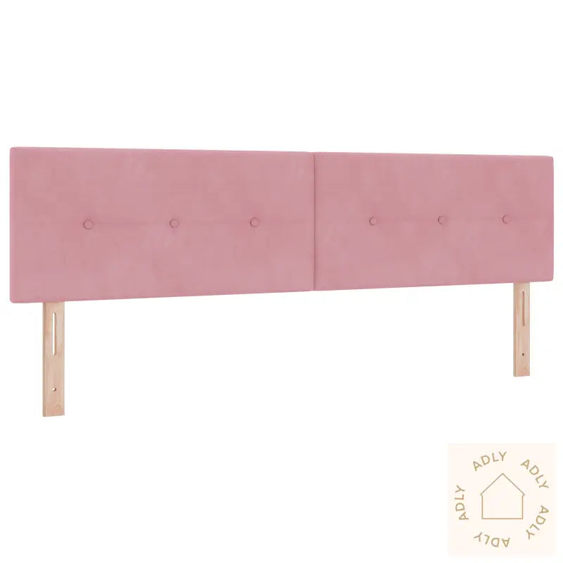 Hodegjerde Med Knapper Tuftet Rosa 180 Cm Fløyel