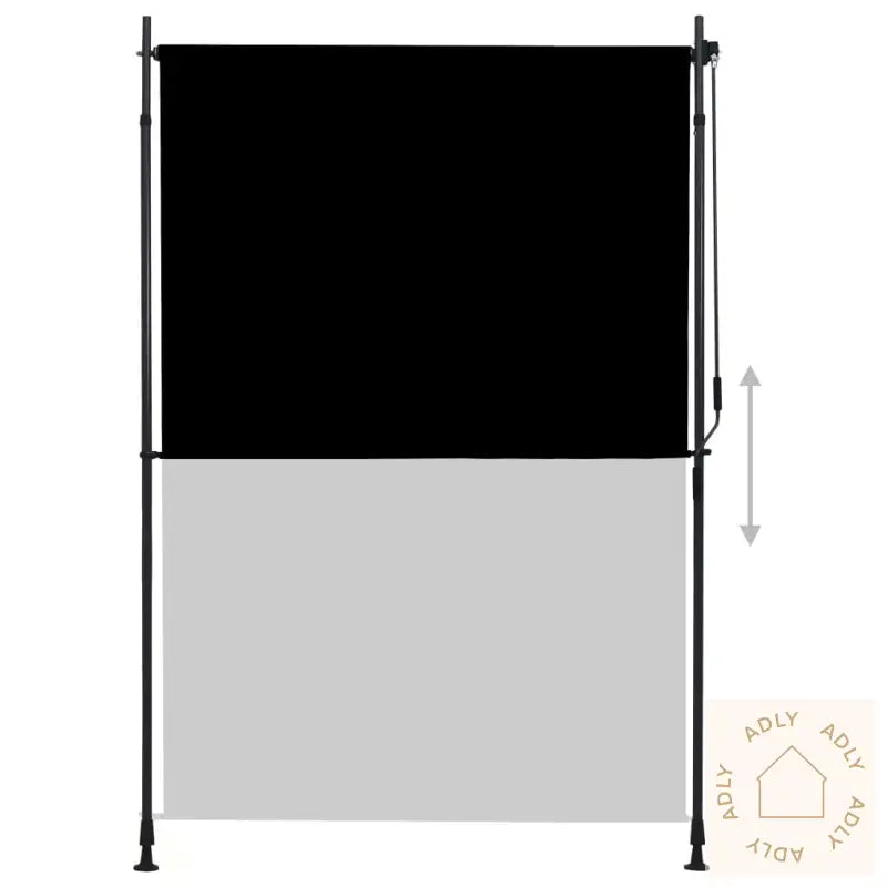 Utendørs Rullegardin 150X270 Cm Antrasitt