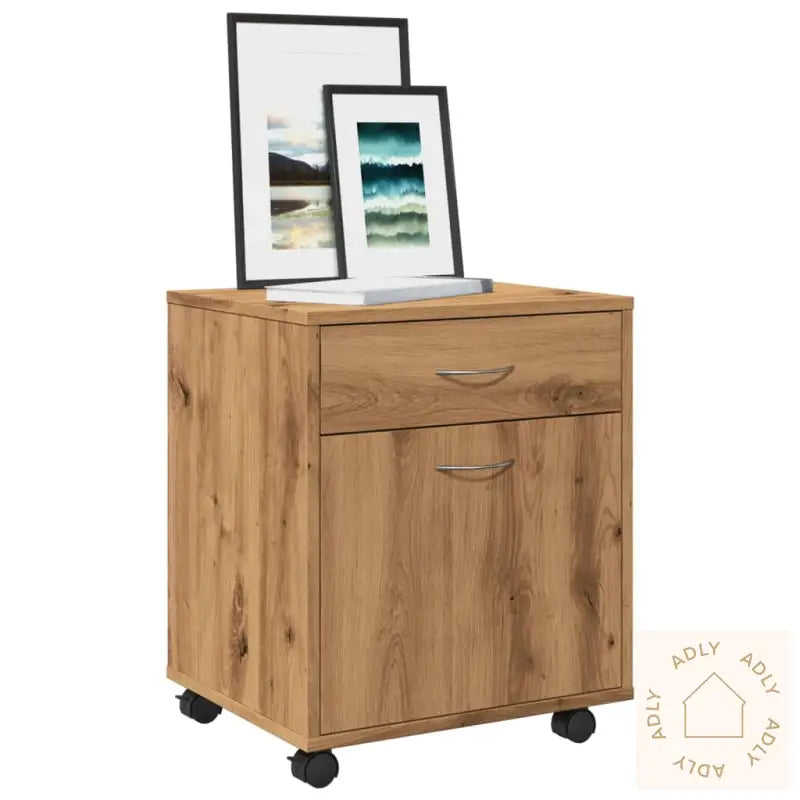 Rulleskap Artisan Eik 45X38X54 Cm Konstruert Tre