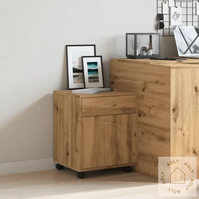 Rulleskap Artisan Eik 45X38X54 Cm Konstruert Tre