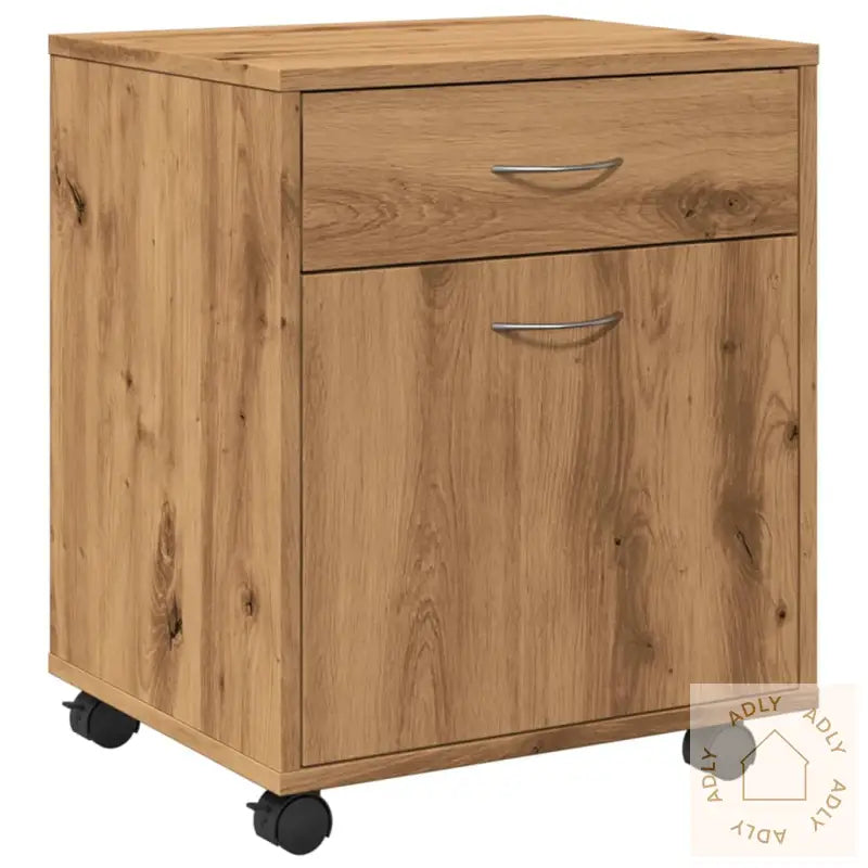 Rulleskap Artisan Eik 45X38X54 Cm Konstruert Tre
