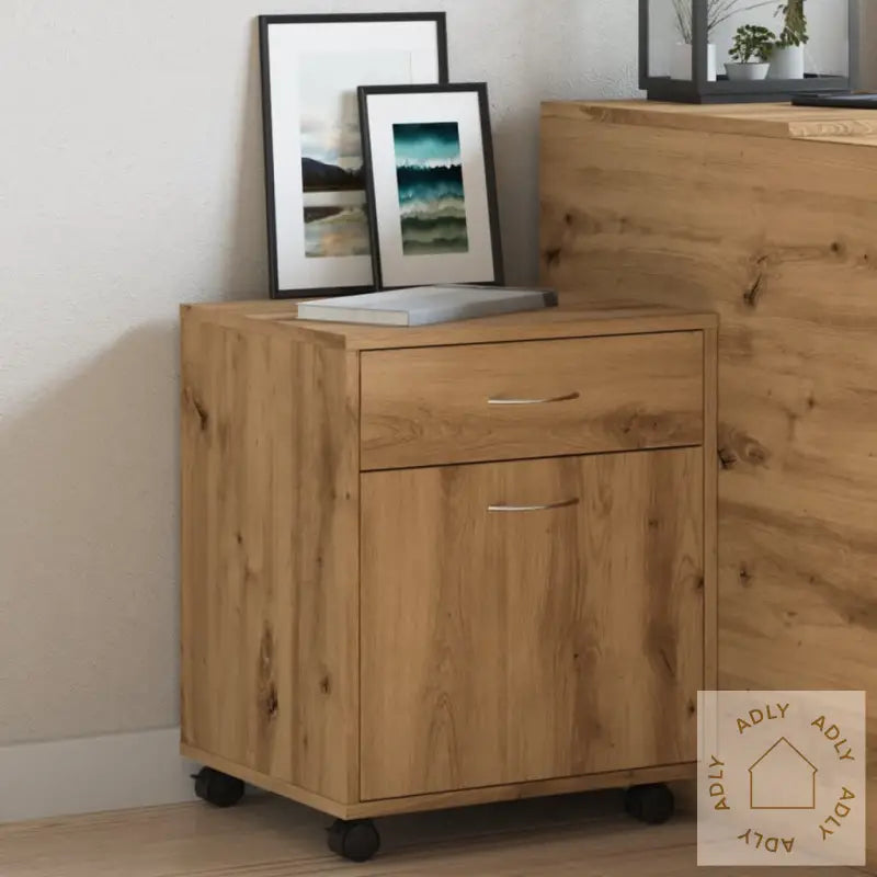 Rulleskap Artisan Eik 45X38X54 Cm Konstruert Tre