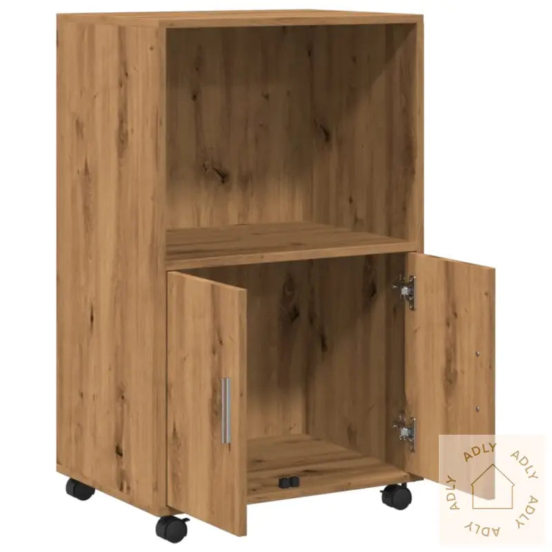 Rulleskap Artisan Eik 55X40X91 Cm Konstruert Tre