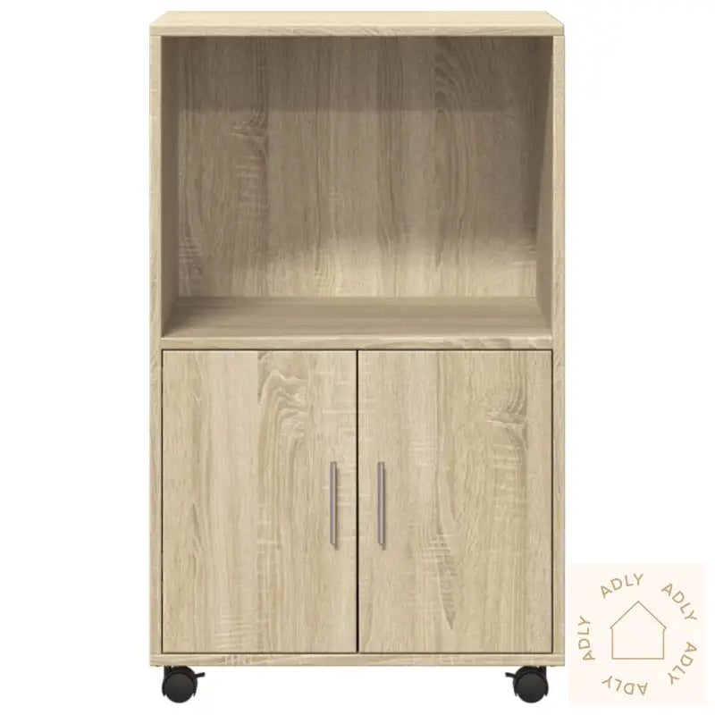 Rulleskap Sonoma Eik 55X40X91 Cm Konstruert Tre