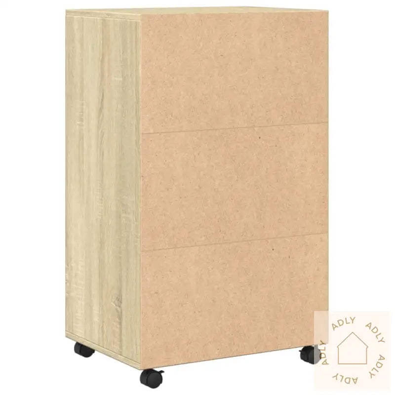 Rulleskap Sonoma Eik 55X40X91 Cm Konstruert Tre