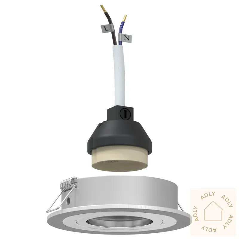 Innpakkede Spotlights 24 Stk Runde Gu10 Sølv Ø91 Mm
