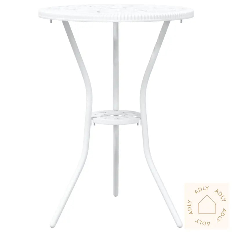 3-Delt Hagebistrosett I Hvit Støpt Aluminium