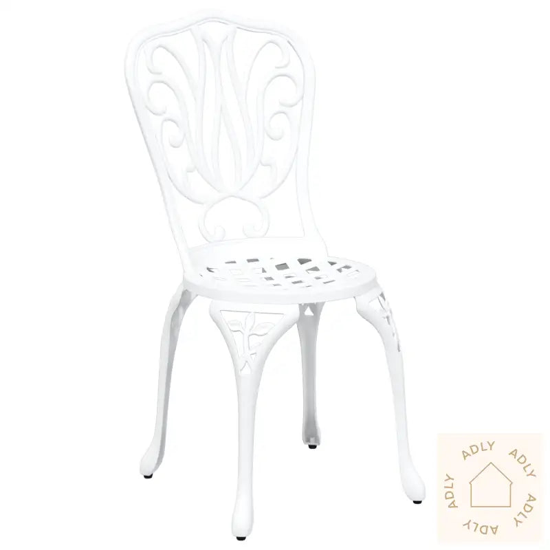 3-Delt Hagebistrosett I Hvit Støpt Aluminium