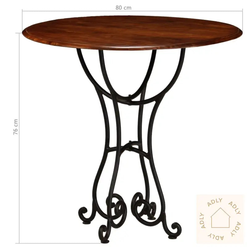 Spisebord Heltre Akasie Med Honningfinish 80X76 Cm