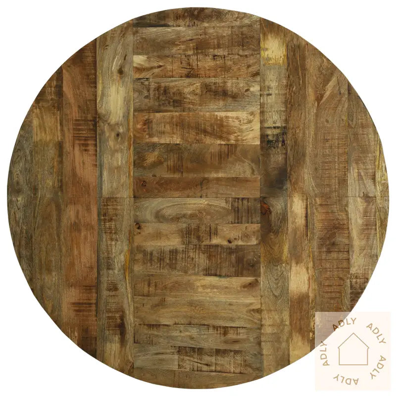 Spisebord Rundt Ø160X76 Cm Massivt Tre Grovt Mangotre