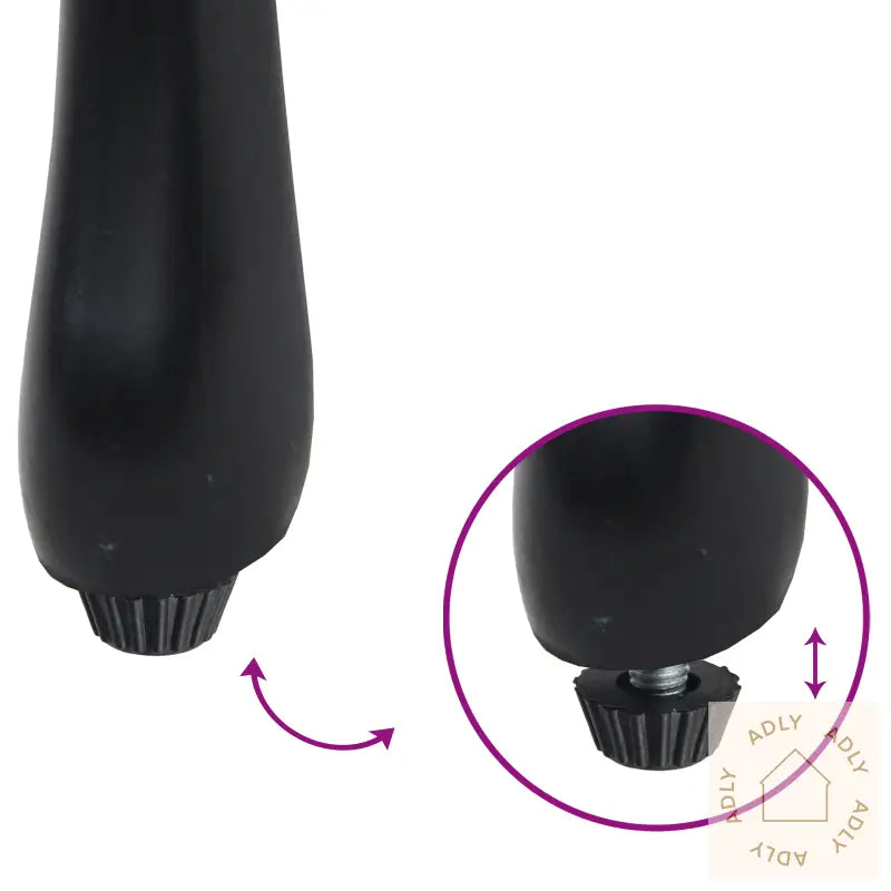 3-Delt Hage Bistro Sett Svart Støpt Aluminium