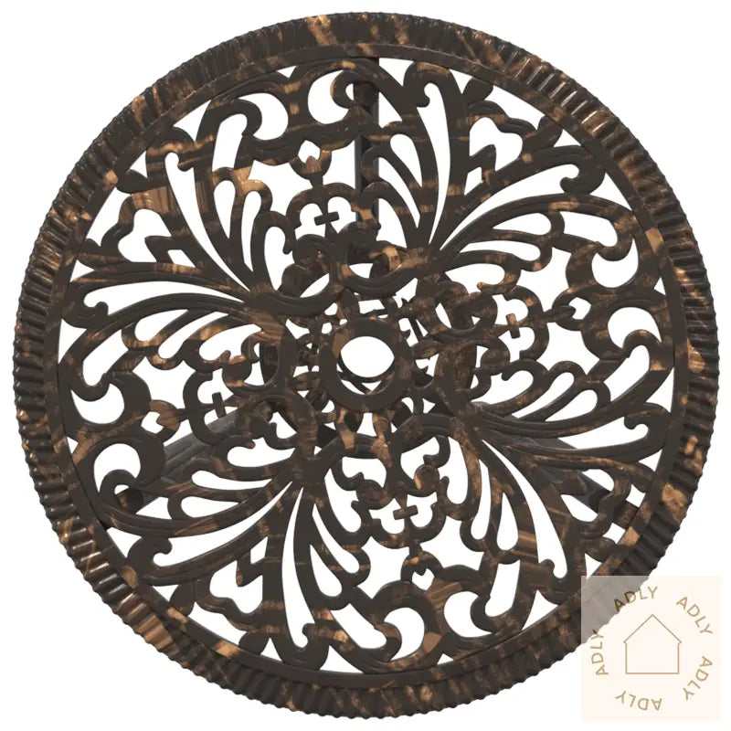 3-Delt Hagebistrosett I Bronse Støpejern