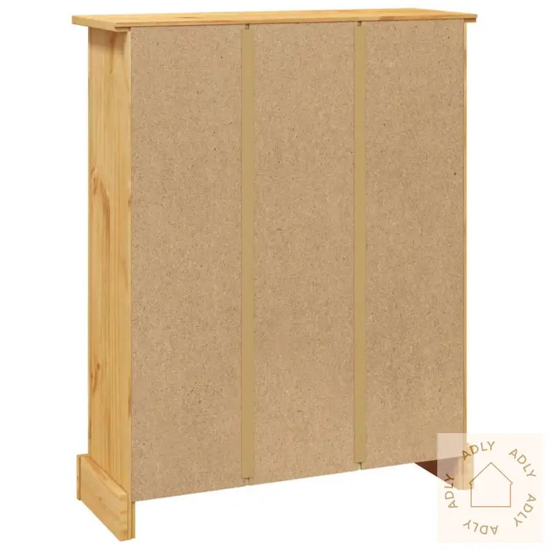 Bokhylle Med 3 Hyller Meksikansk Corona-Stil Furu 80X29X100 Cm