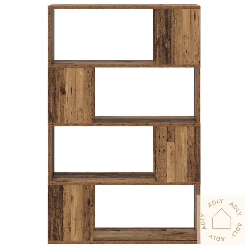 Bokhylle Gammel Tre Konstruert Tre 80 X 24 X 124 Cm Hyllesystem