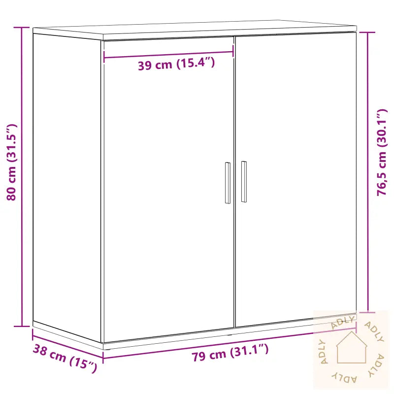 Skap Gammelt Tre 79X38X80 Cm Ingeniørtre