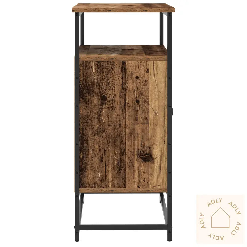 Skjenk Gammelt Tre 69X35X80 Cm Konstruert Tre Og Stål