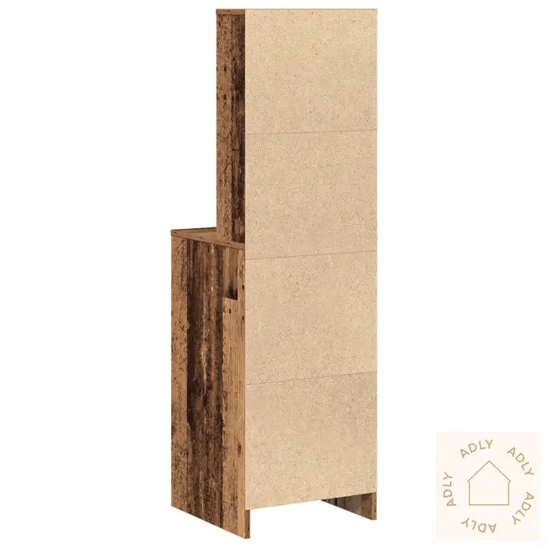 Høyt Skap Gammelt Tre 40X41X135 Cm Konstruert Tre