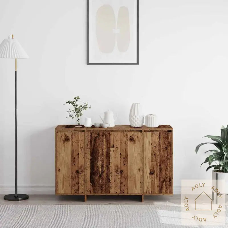 Brun Kommode Gjenvunnet Tre 120 X 41 X 75 Cm Kommode Rektangulær