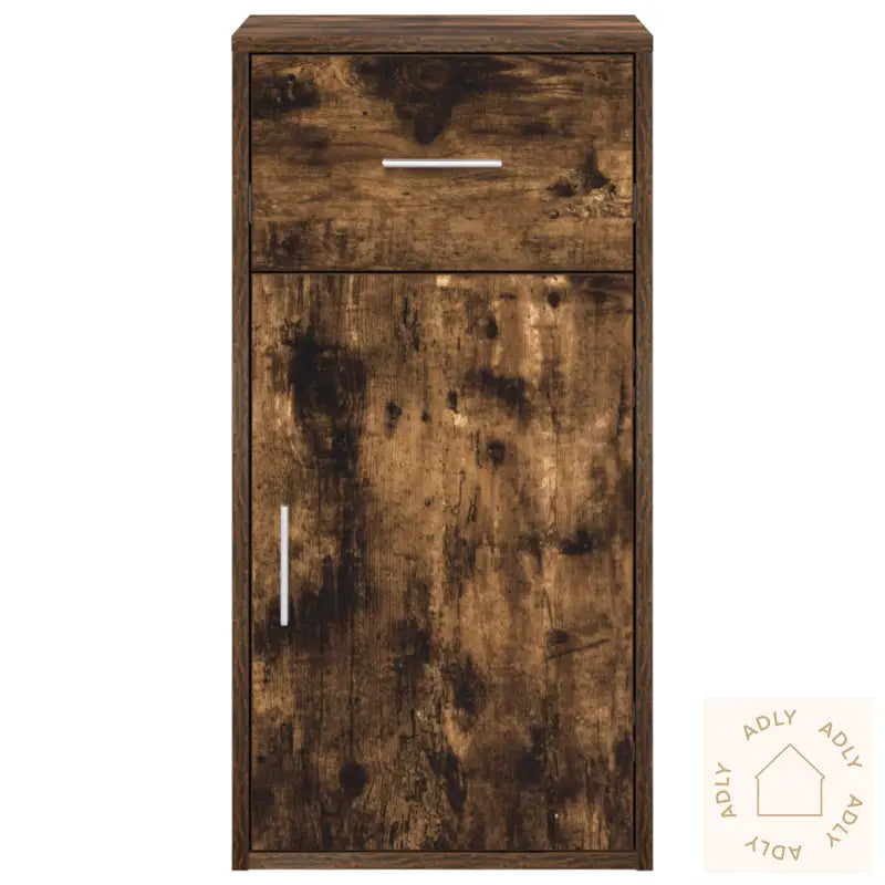 Røkt Eik Oppbevaringsskap Røkt Eik Konstruert Tre Med Røkt Eik Finish