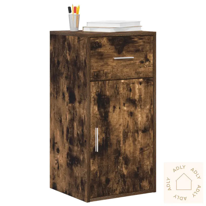 Røkt Eik Oppbevaringsskap Røkt Eik Konstruert Tre Med Røkt Eik Finish