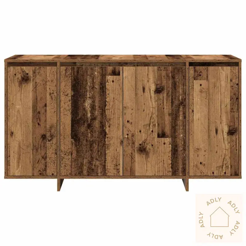 Gammelt Tre Sideboard Gammelt Tre Solid Gjenvunnet Tre