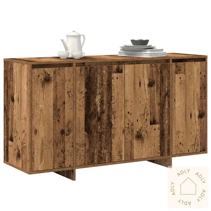 Gammelt Tre Sideboard Gammelt Tre Solid Gjenvunnet Tre