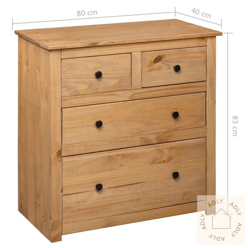 Skjenk 80X40X83 Cm Furu Panama Range