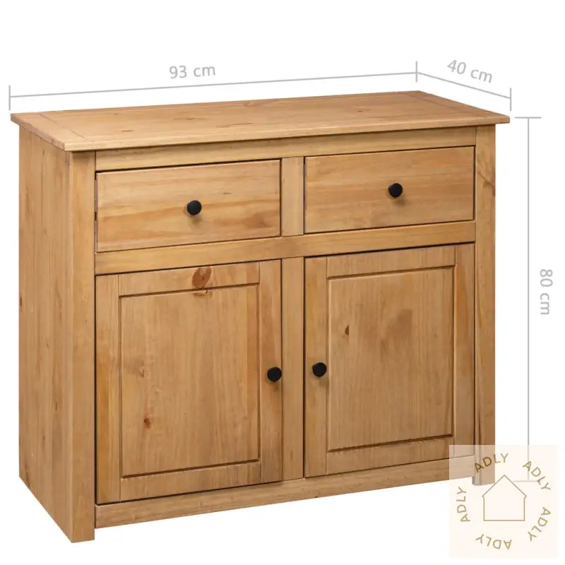 Skjenk 93X40X80 Cm Heltre Furu Panama Range