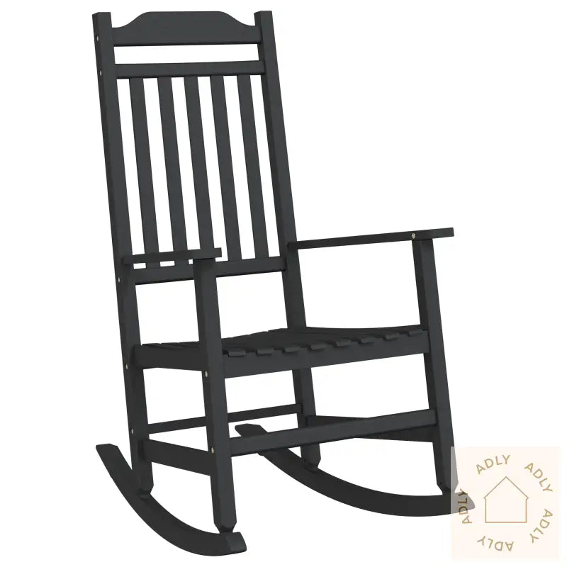 Hage Gyngestol Svart 65X84X114 Cm Hdpe
