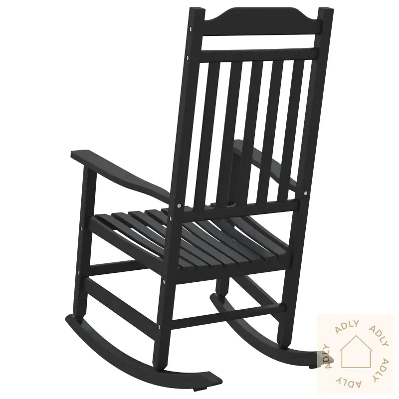 Hage Gyngestol Svart 65X84X114 Cm Hdpe