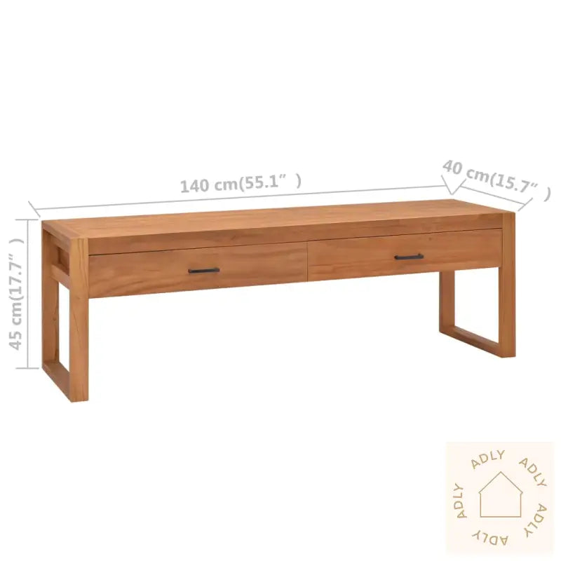 Tv-Benk 140X40X45 Cm Teak