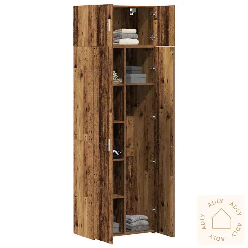 Oppbevaringsskap Gammelt Tre 70X42.5X225 Cm Konstruert Tre
