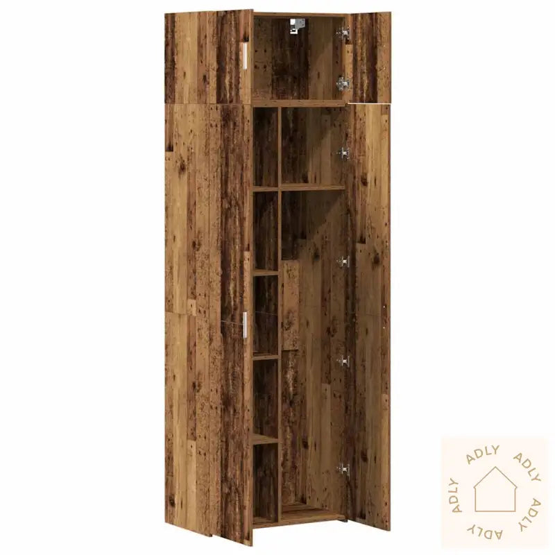 Oppbevaringsskap Gammelt Tre 70X42.5X225 Cm Konstruert Tre