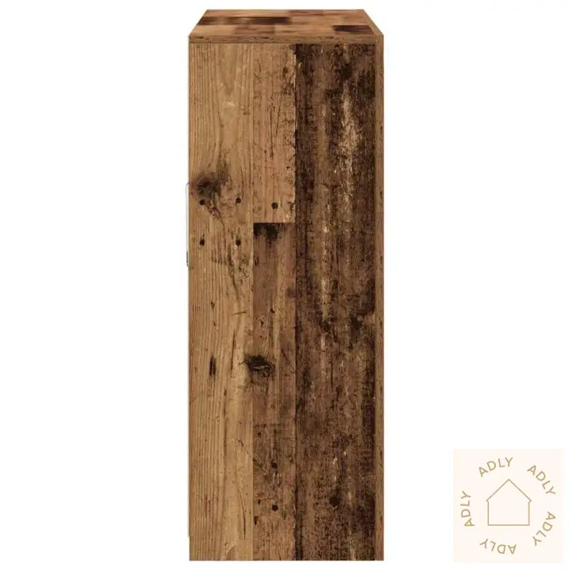 Sidetabell Med Led-Lamper Gammelt Tre 202X37X100 Cm Konstruert Tre