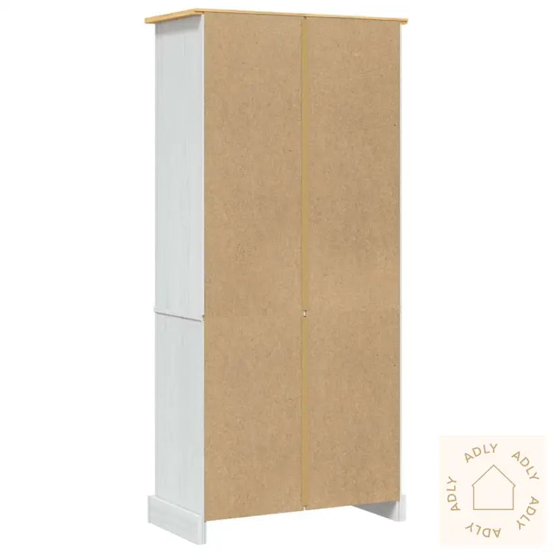 Vitrine Meksikansk Corona-Stil Furu Hvit 80X40X170 Cm