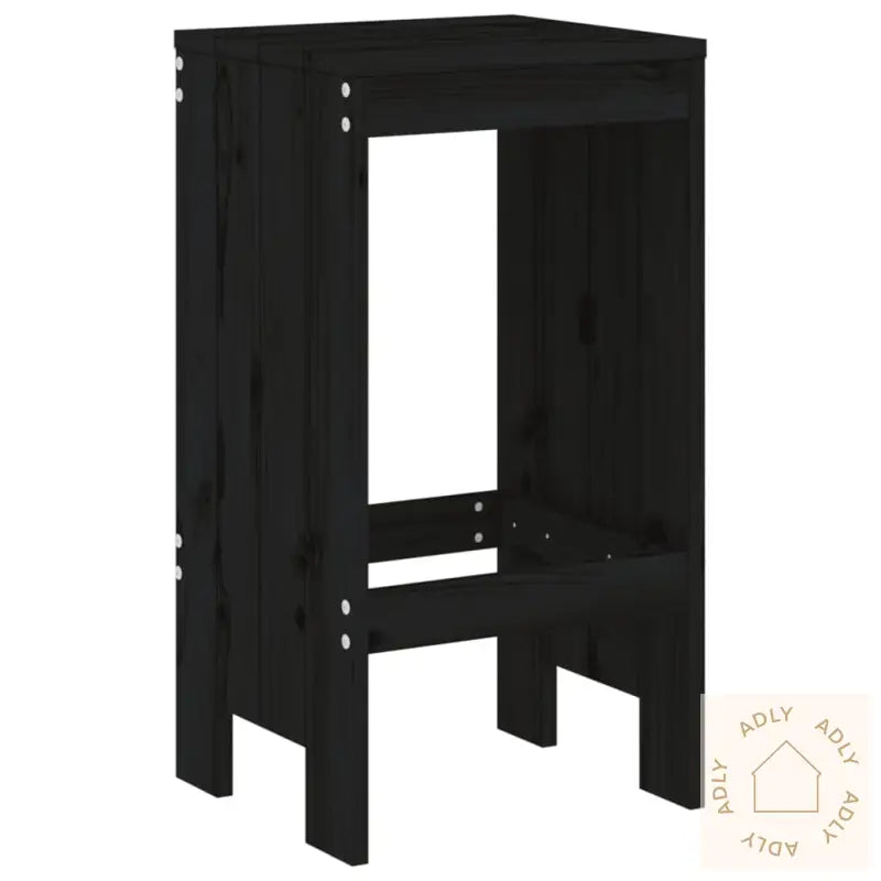 Barkrakker 2 Stk Svart 40X36X75 Cm Heltre Furu