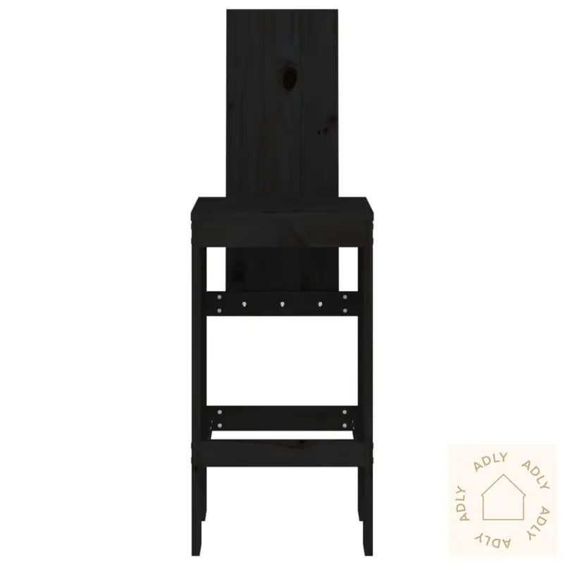 Barkrakker 2 Stk Svart 40X42X120 Cm Heltre Furu