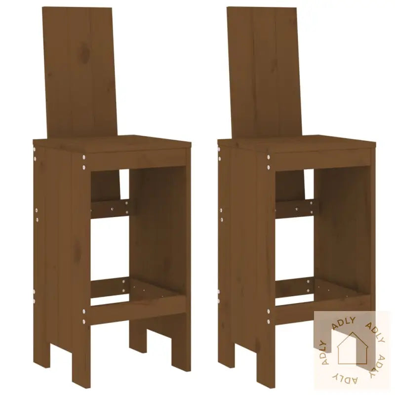 Barkrakker 2 Stk Honningbrun 40X42X120 Cm Heltre Furu