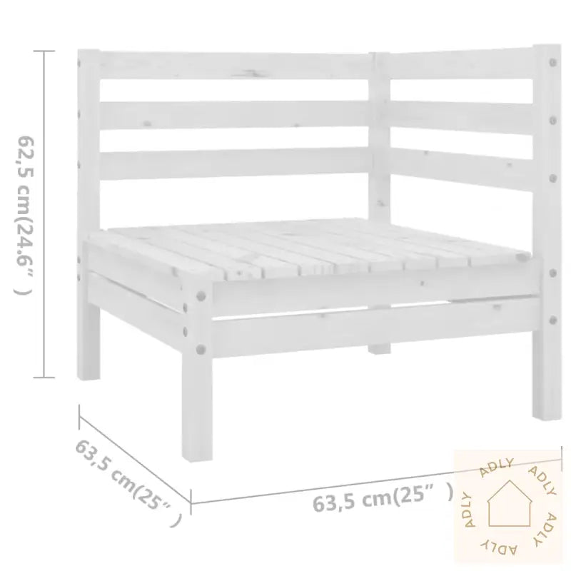 Hagesofagruppe 6 Deler Hvit Heltre Furu