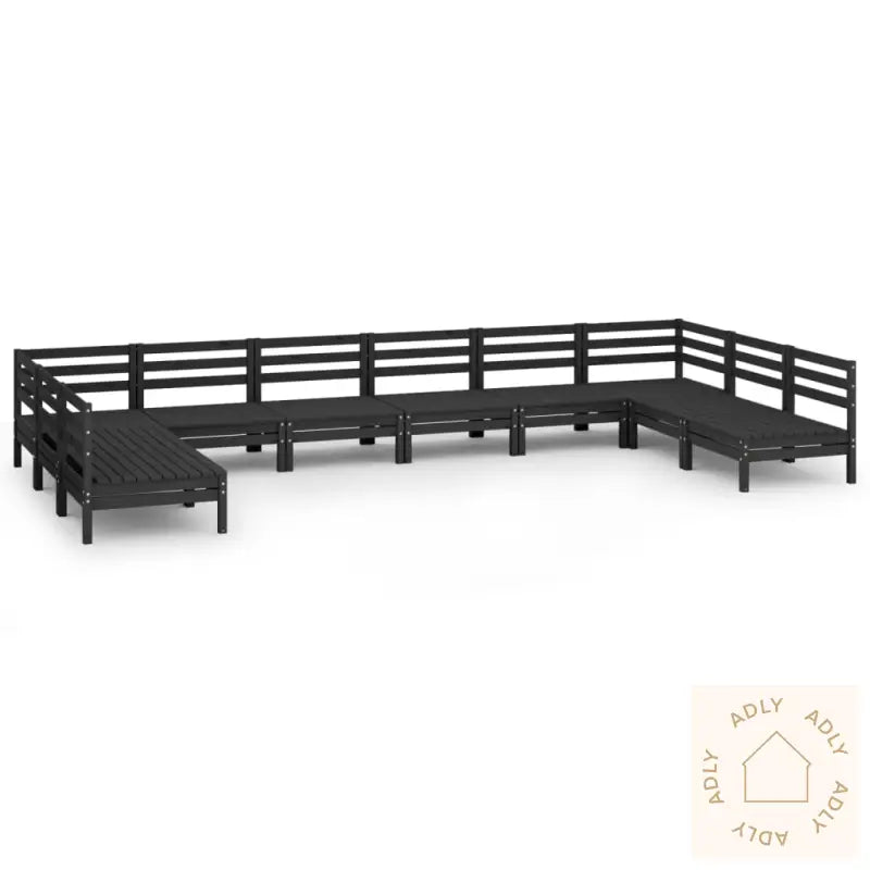 Hagesofagruppe 10 Deler Svart Heltre Furu