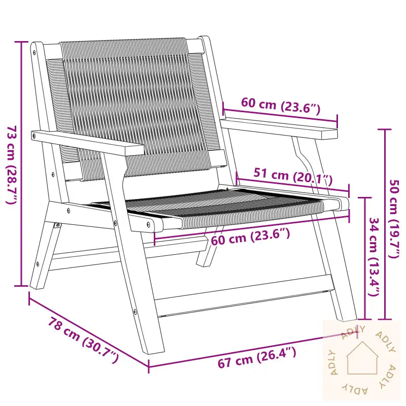 Hagemøbler 2 Stk Sort 67X77X73 Cm Massivt Akasietre