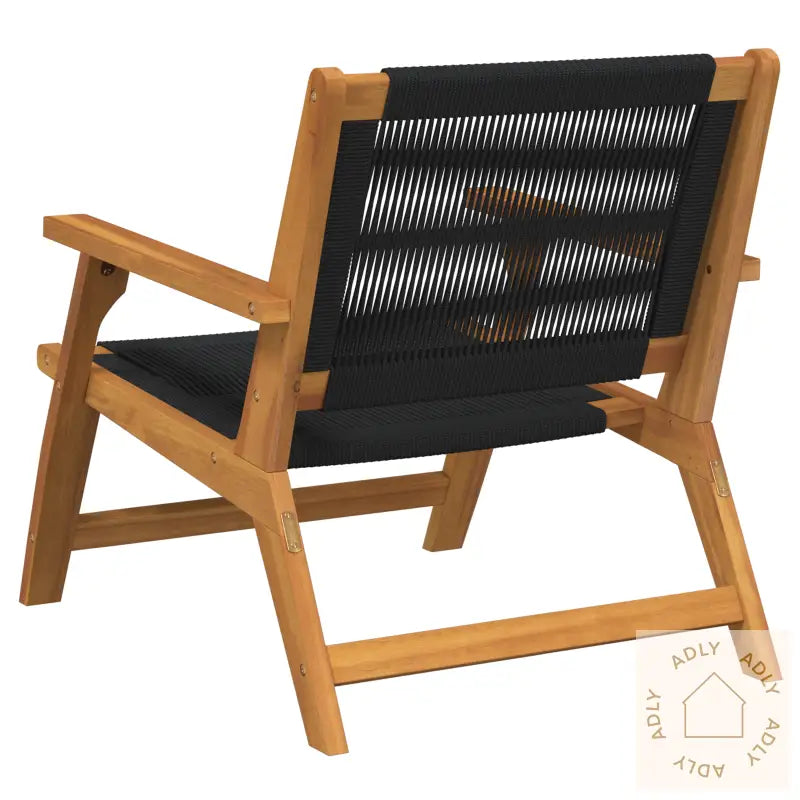 Hagemøbler 2 Stk Sort 67X77X73 Cm Massivt Akasietre