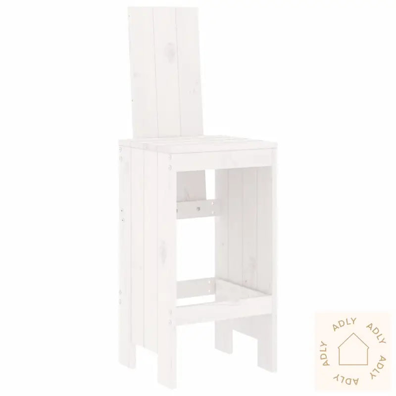 Barkrakker 2 Stk Hvit 40X42X120 Cm Heltre Furu