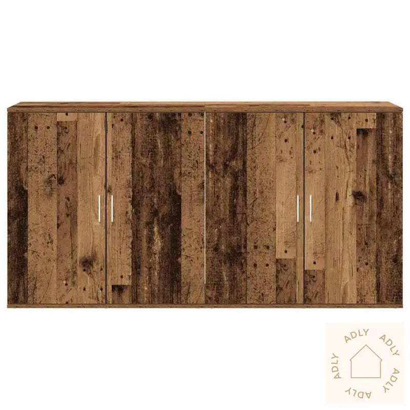 Sideboards 2 Stk Gammelt Tre 79X38X80 Cm Konstruert Tre