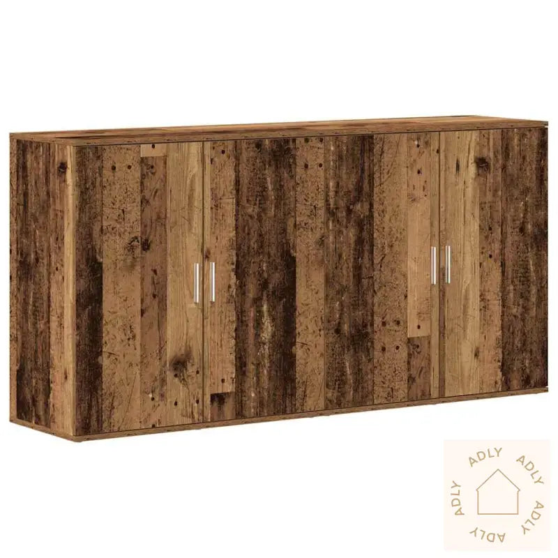 Sideboards 2 Stk Gammelt Tre 79X38X80 Cm Konstruert Tre