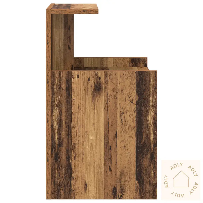 Sengeskap 2 Stk Gammelt Tre 40X35X60 Cm Konstruert Tre