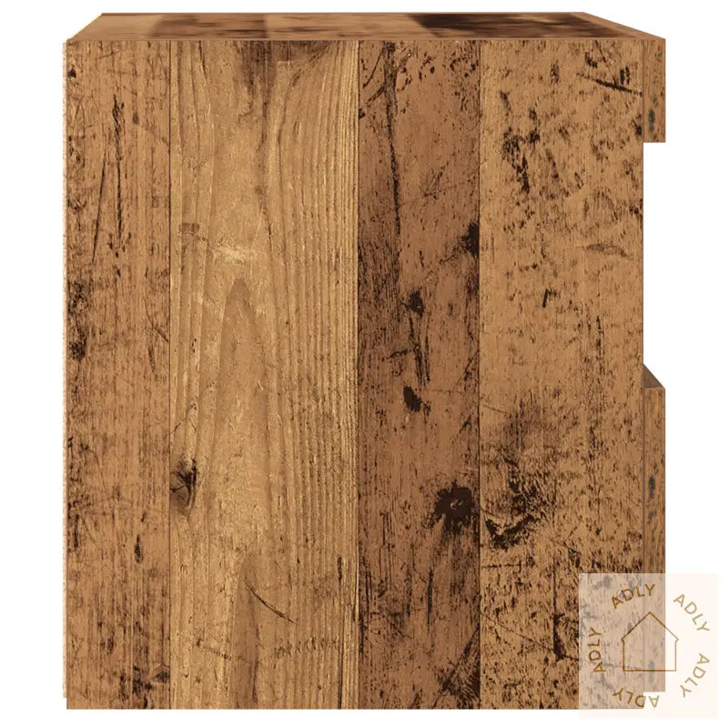 Nattbord Med Led Lys 2 Stk Gamle Tre 50X40X45 Cm
