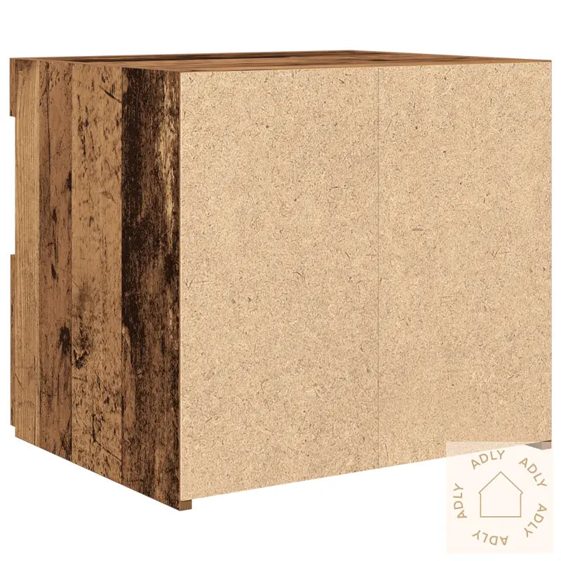 Nattbord Med Led Lys 2 Stk Gamle Tre 50X40X45 Cm