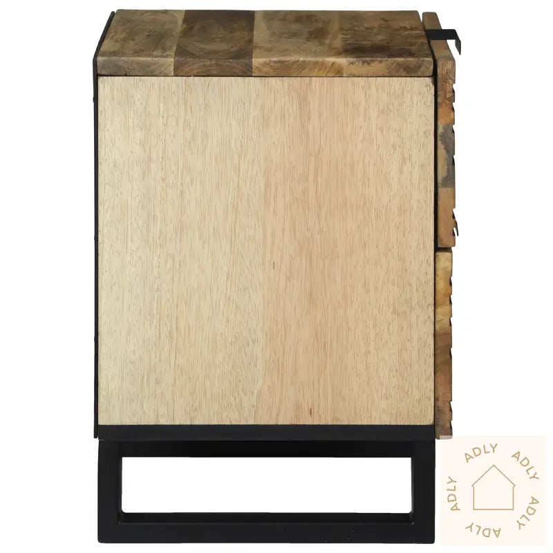 Nattbord 2 Stk 40X33.5X46 Cm Solid Tre Mangotre Og Ingeniørtre